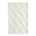 thumbnail image 1 of DecMode White Metal Dimensional Geometric Wall Decor, 1 of 9