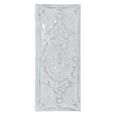 thumbnail image 1 of DecMode White Metal Scroll Wall Decor with Embossed Details, 1 of 8
