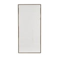 thumbnail image 1 of DecMode White Wood Dimensional Geometric Shaped Geometric Wall Decor with Brown Wooden Frame, 1 of 9
