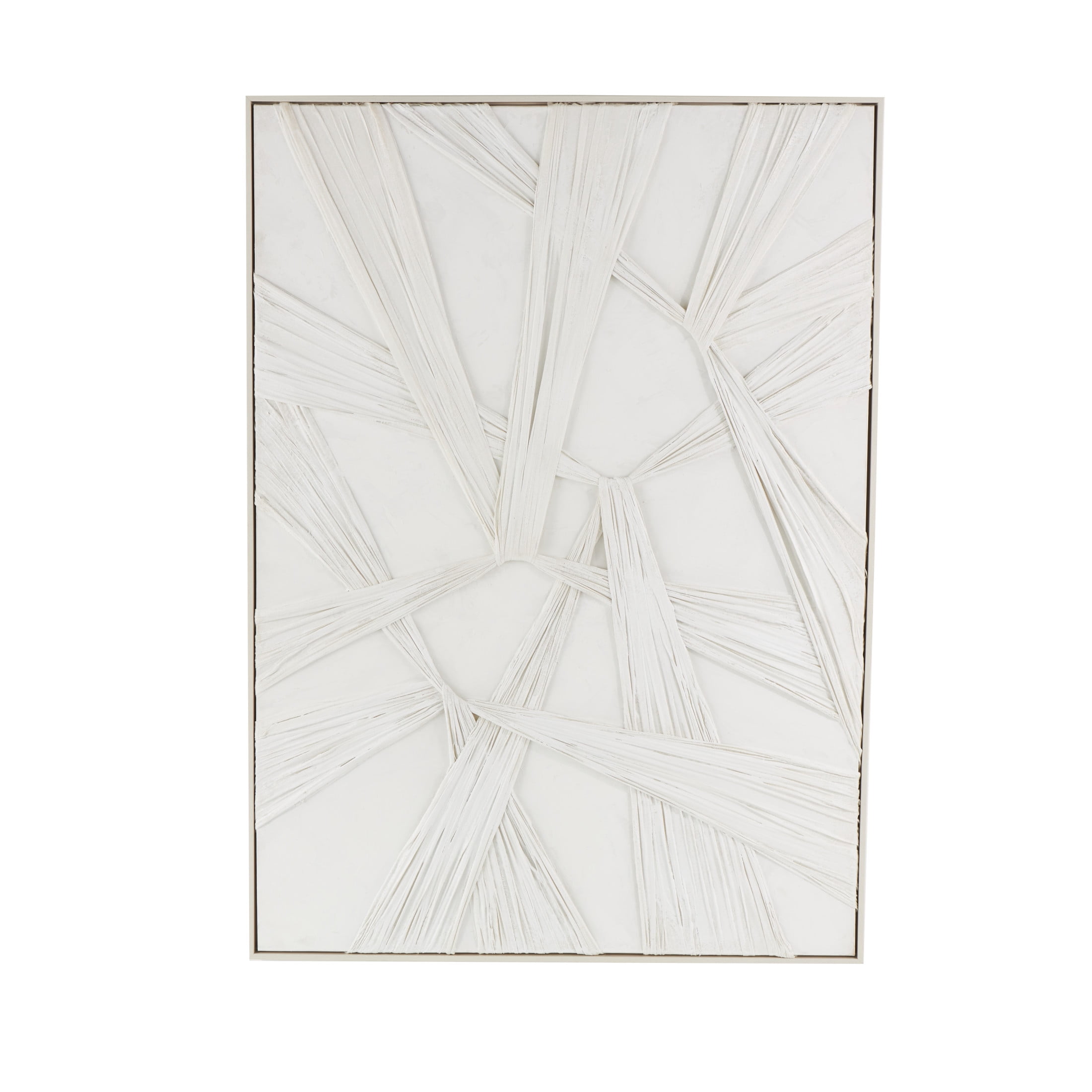 41" x 56" Intertwined Cloth Abstract Framed Wall Art, by DecMode