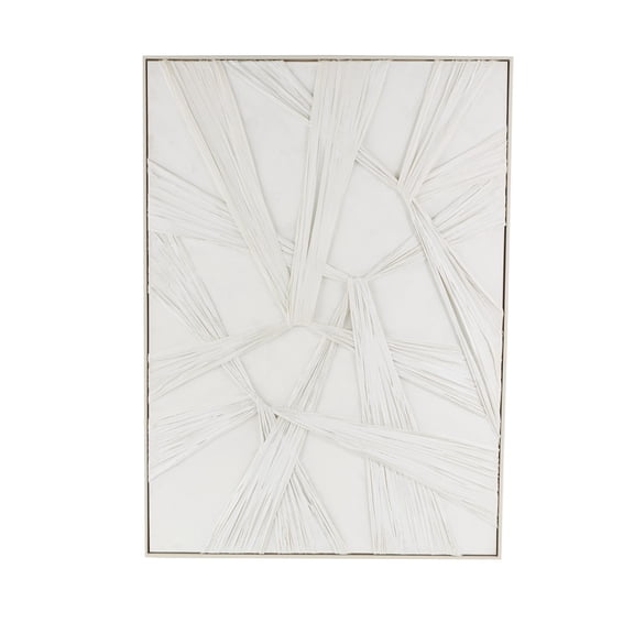 41" x 56" Intertwined Cloth Abstract Framed Wall Art, by DecMode