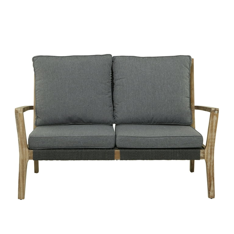 Wooden garden sofa with cushions hot sale