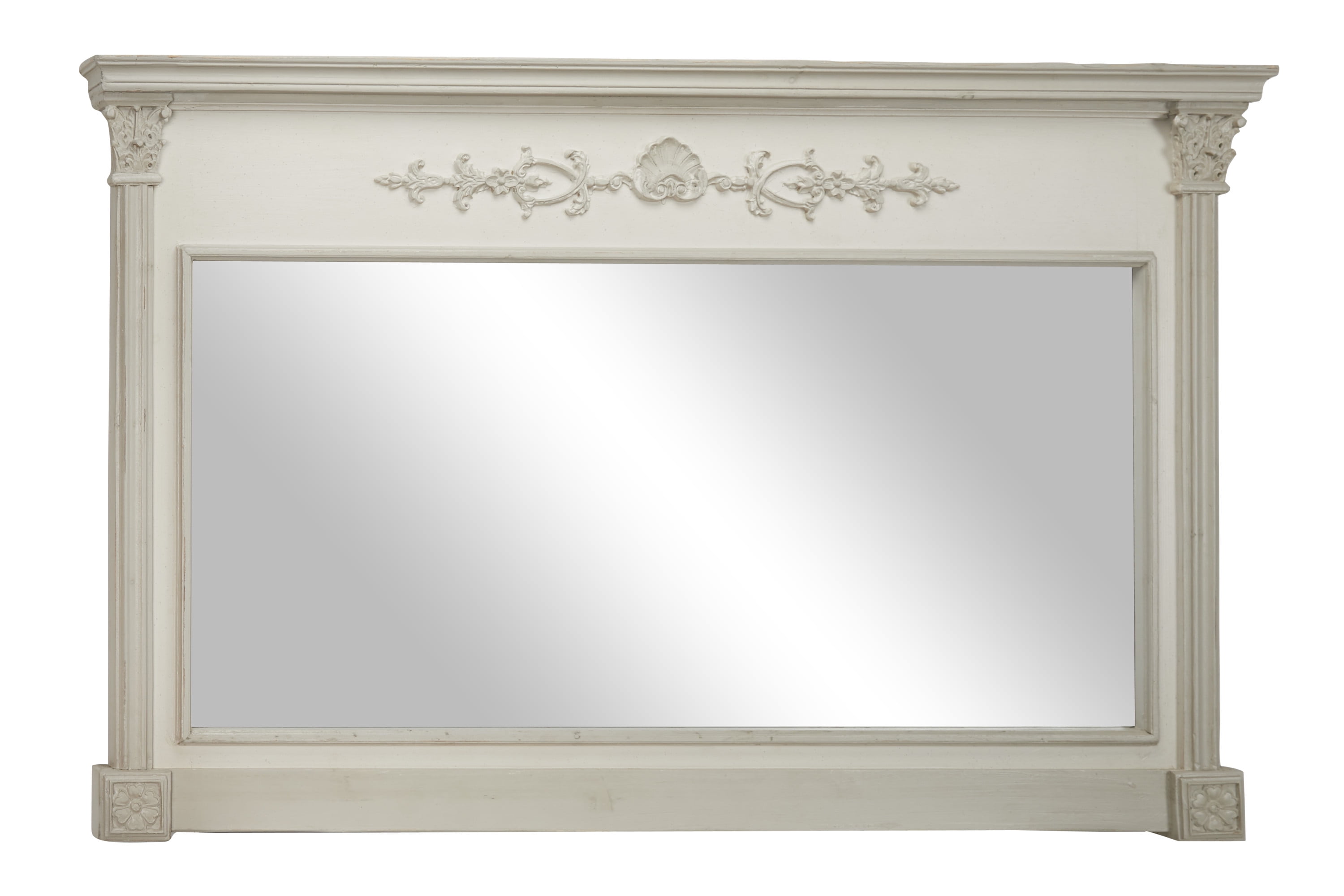 DecMode Vintage Inspired Wall Mirror 59W x 38H