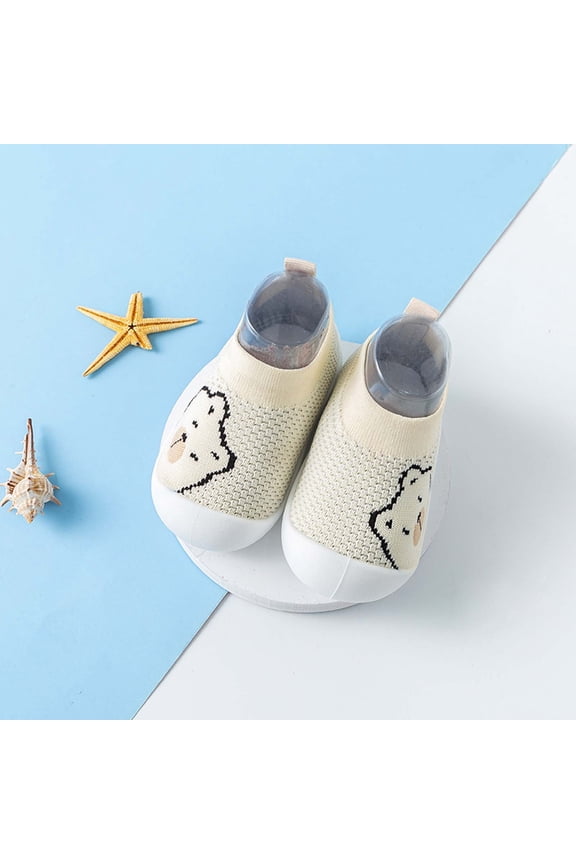 Baby First-Walking Shoes 1-4 Years Kid Shoes Trainers Toddler Infant Boys Girls Soft Sole Non Slip Cotton Canvas Mesh Breathable Lightweight