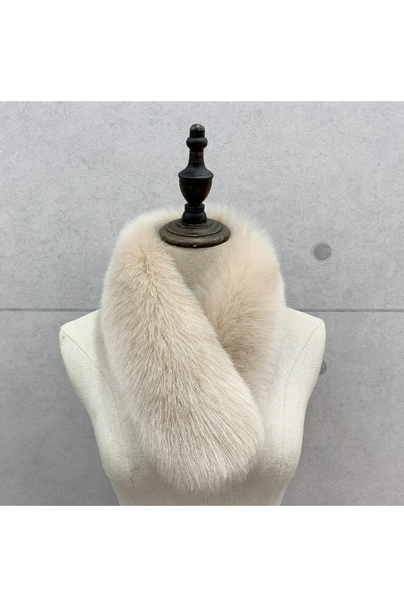 Fur Collar Scarf for Women Faux Fur Scarves Neck Shrug for Fall Winter Coat Dress