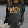 thumbnail image 1 of DecSea Long Sleeve Fall T-Shirt for Women Family Halloween Thanksgiving Tops Casual Thankful Pumpkin Turkey Graphic Tees, 1 of 3