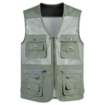 DecSea Men's Fishing Vest Summer Outdoor Lightweight Work Photo Vest
