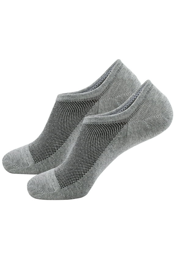 Wancir No Show Sock Low Cut Ankle Short Socks for Men Basic Casual Anti-skid Cotton Socks with Non Slip Grips