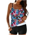 thumbnail image 1 of DecSea Tankini Swimsuits for Women Tummy Control Two Piece Bathing Suits Flowy Swim Tops with Boy Shorts, 1 of 8