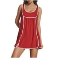 thumbnail image 1 of DecSea Women's Sleeveless Tennis Mini Dress Sporty Casual Summer Athletic Wear, 1 of 8