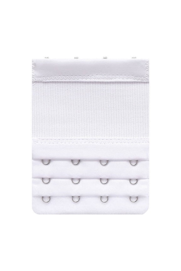 Wancir Women's Soft Comfortable Elastic Bra Extenders Bra Extension Strap 4 Hook 3 Row Lady's Bra Extender Bra Band 1PC