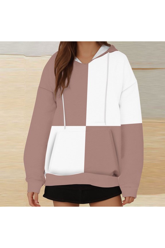 Womens Tops Casual Shirts Long Sleeve Hoodie Pullover Blouses Loose Fitting Tees Fashion Clothing Sweatshirts