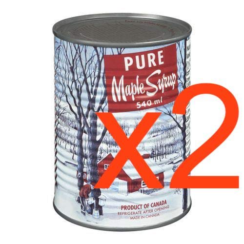 Decacer Pure Maple Syrup GGA1 From Canada #1 Grade A (2 Cans) of 540ml 18.26oz