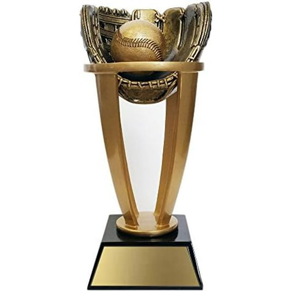 Decade Awards Baseball or Softball Gold Tower Trophy - 7.5 Inches Tall | Engraved Golden Glove Award - Customize Now$$Office