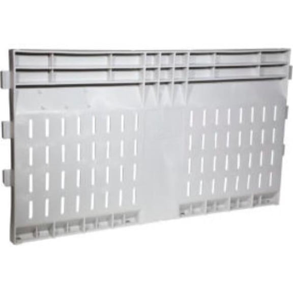 Decade Products 652859 Extended Vented Long Plastic Sidewall for Quick Assembly Container - 48 x 28 in. - Gray