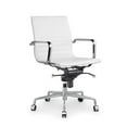 thumbnail image 1 of Decade White Modern Classic Aluminum Office Chair - Set of 2, 1 of 1