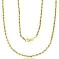 thumbnail image 1 of Decadence 10k Yellow Gold Diamond Cut Hollow Rope 018 16" Chain, 1 of 4