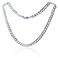 thumbnail image 1 of Decadence 14K White Gold 5.90mm 24" Concave Curb Flat Lite 150 Chain, 1 of 4