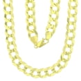 thumbnail image 1 of Decadence Solid 14k Yellow Gold 2mm-17mm Cuban Chains For Men | Italian Gold Chain | 14K Gold Cuban Curb Chain Necklace with Lobster Claw Clasp, 1 of 5
