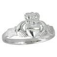 thumbnail image 1 of Decadence Sterling Silver 10mm Claddagh Ring, 1 of 3