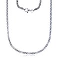 thumbnail image 1 of Decadence Sterling Silver Rhodium 2.50mm 18" Pear Clasp Popcorn Flex Chain, 1 of 4