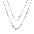 thumbnail image 1 of Decadence Sterling Silver Rhodium 4.00mm Diamond Cut Circles 14"+2" Necklace, 1 of 4