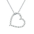 thumbnail image 1 of Decadence Sterling Silver Rhodium Open Heart Necklace, 1 of 4