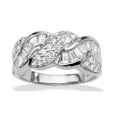 thumbnail image 1 of Decadence Sterling Silver Rhodium San Marco Fashion Ring, 1 of 4