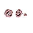 thumbnail image 1 of Decadence Sterling Silver Rose Polished 12.00mm Love Knot Stud, 1 of 3