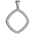 thumbnail image 1 of Decadence Sterling Silver Rounded Square Fashion Pendant, 1 of 4