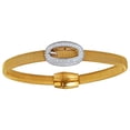 thumbnail image 1 of Decadence Sterling Silver Yellow and White Buckle Magnetic Bangle, 1 of 3