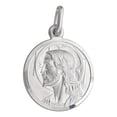 thumbnail image 1 of Decadence Sterling Silver mm Round Jesus Medal, 1 of 4