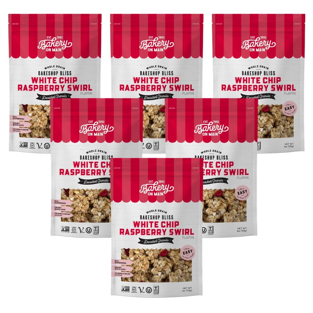 Decadent Granola, White Chip Raspberry Swirl Whole Grain