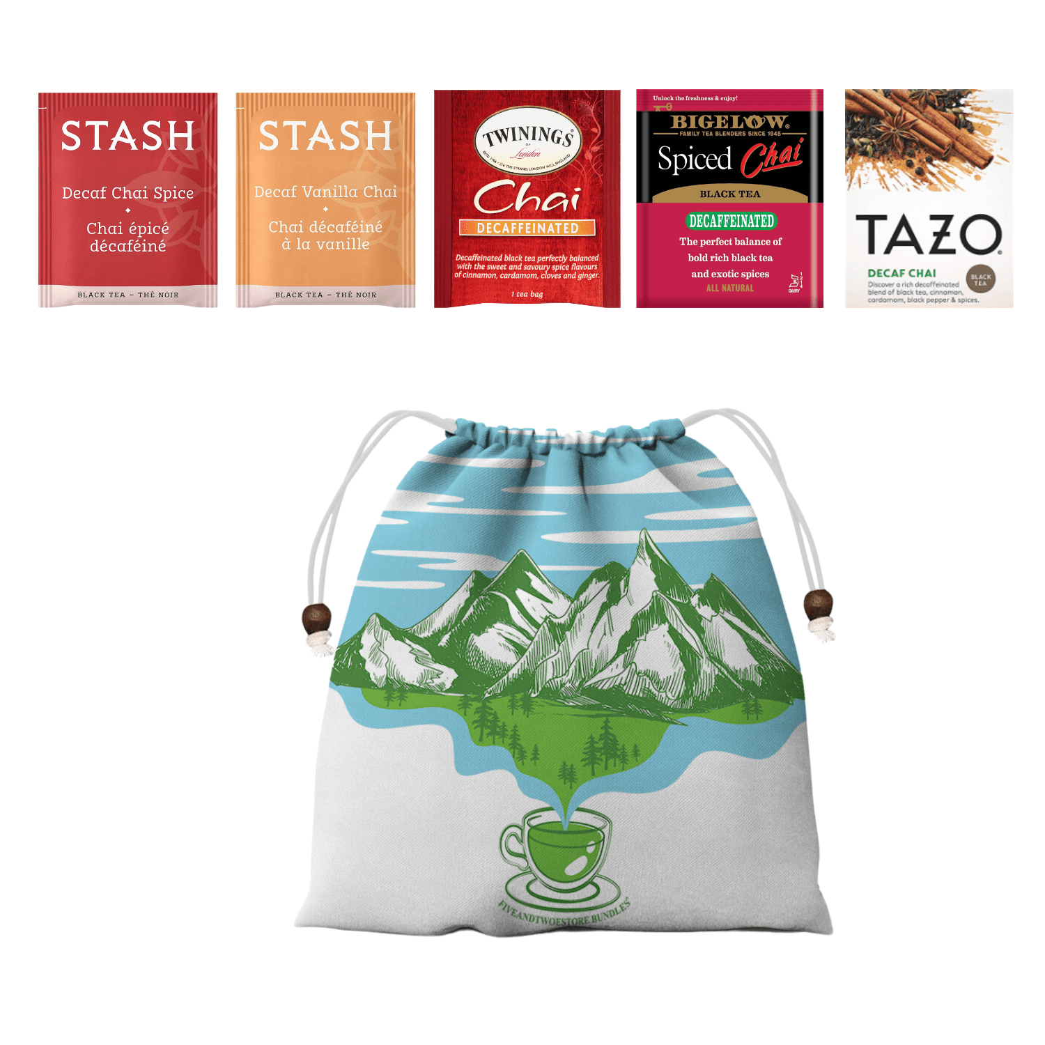 Decaf Chai Tea Bags Luxurious Chai Tea Bags Variety Pack Assortment