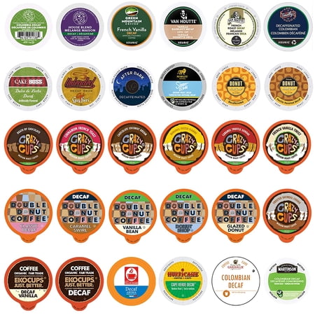 Decaf Single Serve Coffee Cups for Keurig, Variety Pacl, 30 Ct