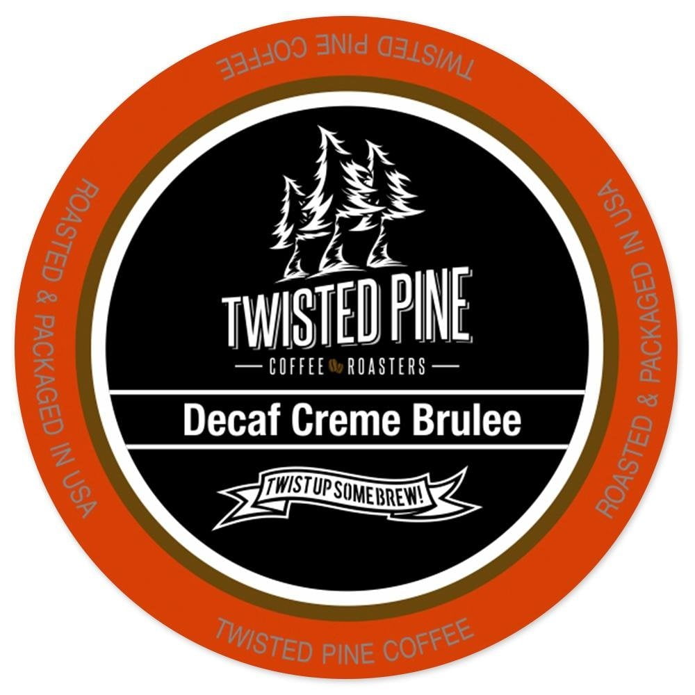 Decaf Creme Brulee Flavored Coffee, SingleServe Cups for KCup Brewers