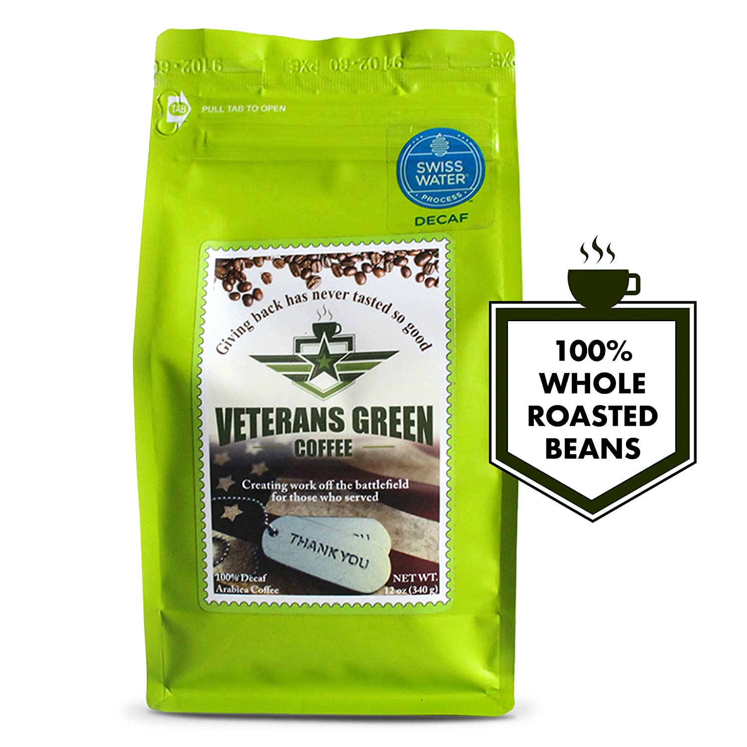  Decaffeinated Beans, Exotic and Silky Medium Roast , Premium Arabica