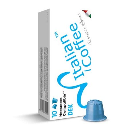 Decaffeinated "DEK" compatible with machines (Decaffeinated Espresso, 30 pods)
