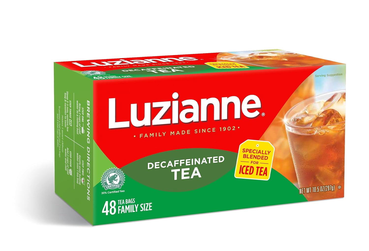 Decaffeinated Iced Tea, Unsweetened, Specially Blended for Iced Tea ...