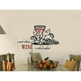 thumbnail image 1 of Decal ~ A meal without WINE is breakfast #2 ~ Wall Decal, 19" x 32", 1 of 4
