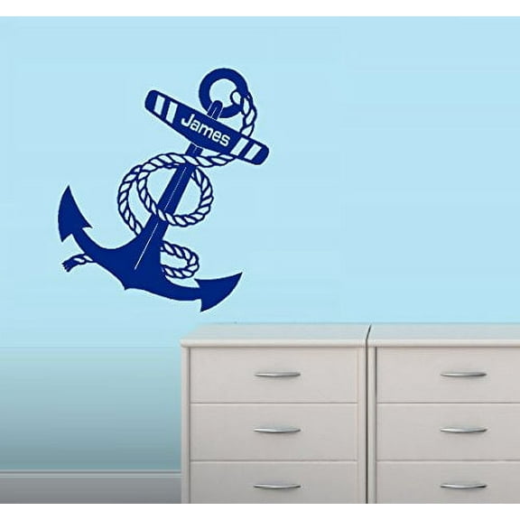 Decal ~ ANCHOR ~ Kids Room (CUSTOM Name) ~ WALL, or Window Decal 20" x 26"