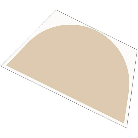 GOOHOCHY Arch Headboard Wall Sticker Beige 1Pack 55X41In