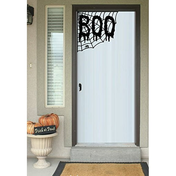 Decal ~ BOO WEB ~ HALLOWEEN: WALL OR WINDOW DECAL, HOME DECOR 13" X 12"