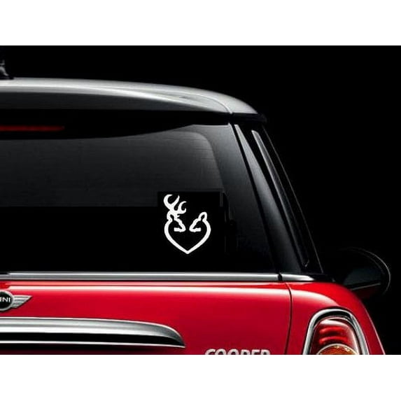 Decal ~ DEER HEADS QTY 2 ~ AUTO DECALS