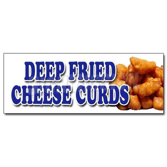 Decal - Deep Fried Cheese Curds - Sticker Wisconsin Poutine Battered Snack