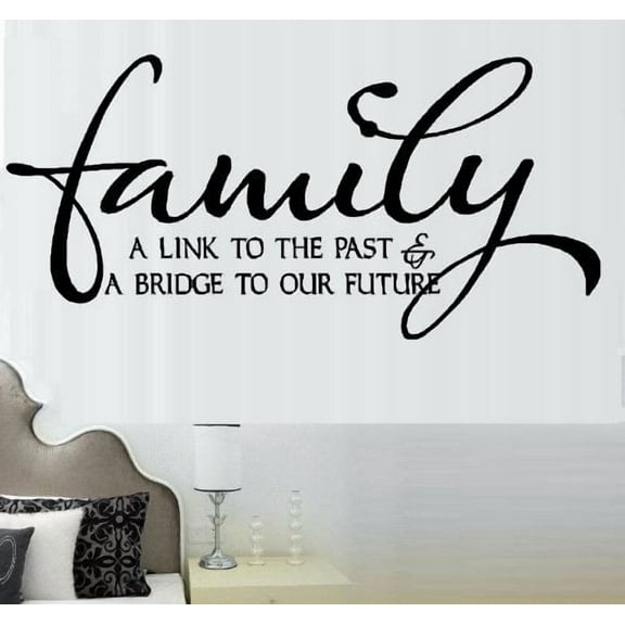 Decal ~ FAMILY A LINK TO THE PAST ~ WALL DECAL, HOME DECOR 12" X 25"