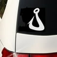 thumbnail image 1 of Decal ~ FISH HOOK ~ AUTO DECAL, WALL DECAL 4" X 3", 1 of 1