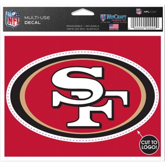 Decal For The San Francisco Football Team | Football Sticker Decoration | Great Addition To Your All Star Paperz Football Trading Card Album