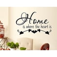 thumbnail image 1 of Decal ~ HOME IS WHERE THE HEART IS ~ WALL or WINDOW DECAL, 15" X 23", 1 of 2