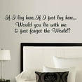 thumbnail image 1 of Decal ~ IF I LAY HERE, IF I JUST LAY HERE #3: SNOW PATROL ~ WALL DECAL, HOME DECOR 8" X 30", 1 of 1